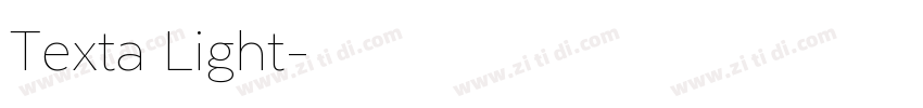 Texta Light字体转换